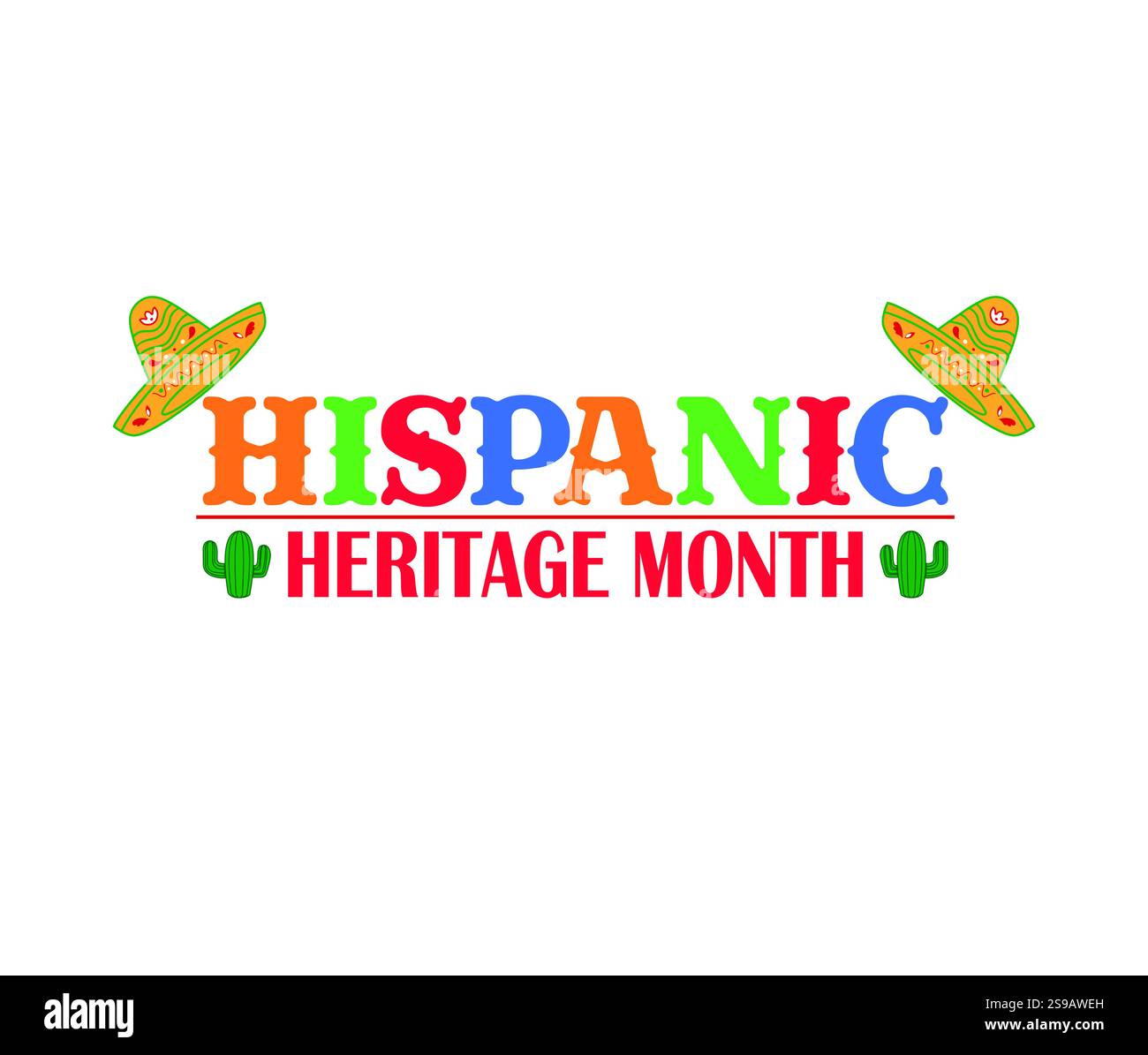 Hispanic Heritage Month Vector illustration design Stock Vector