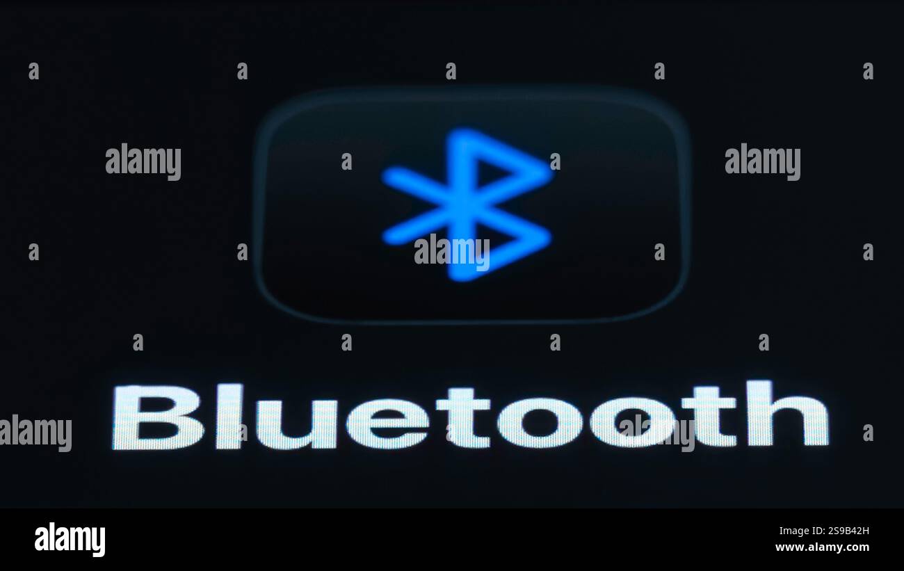 SYMBOL - 25 January 2025, Baden-Württemberg, Rottweil: The Bluetooth ...