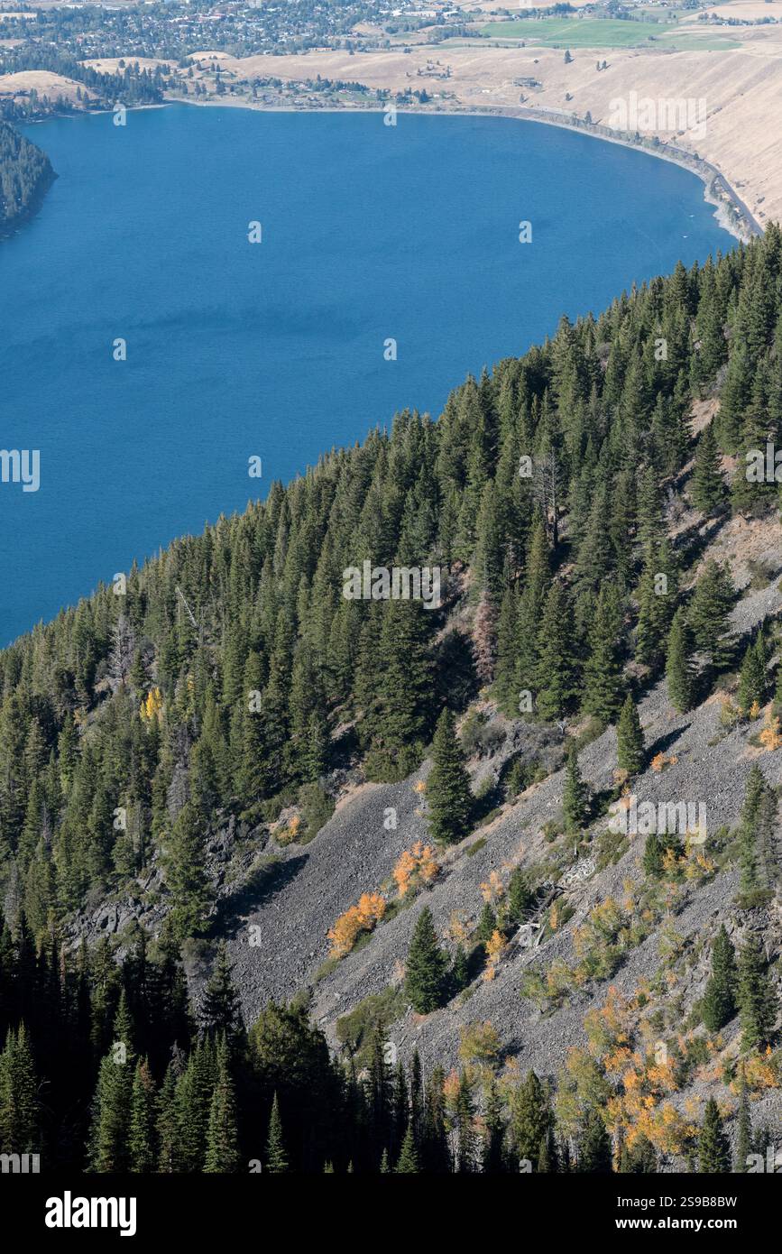 View of Wallowa Lake and the town of Joseph from Mt. Howard