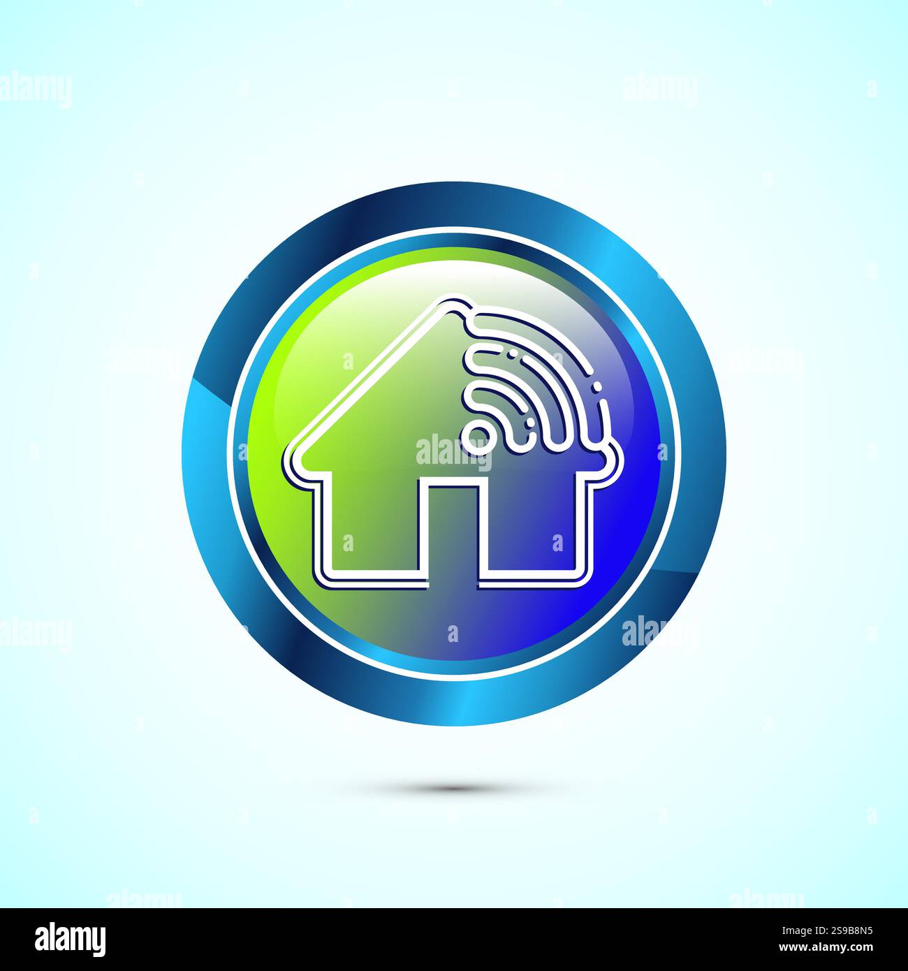 Smart house icon design illustration, Smart home technology and ...