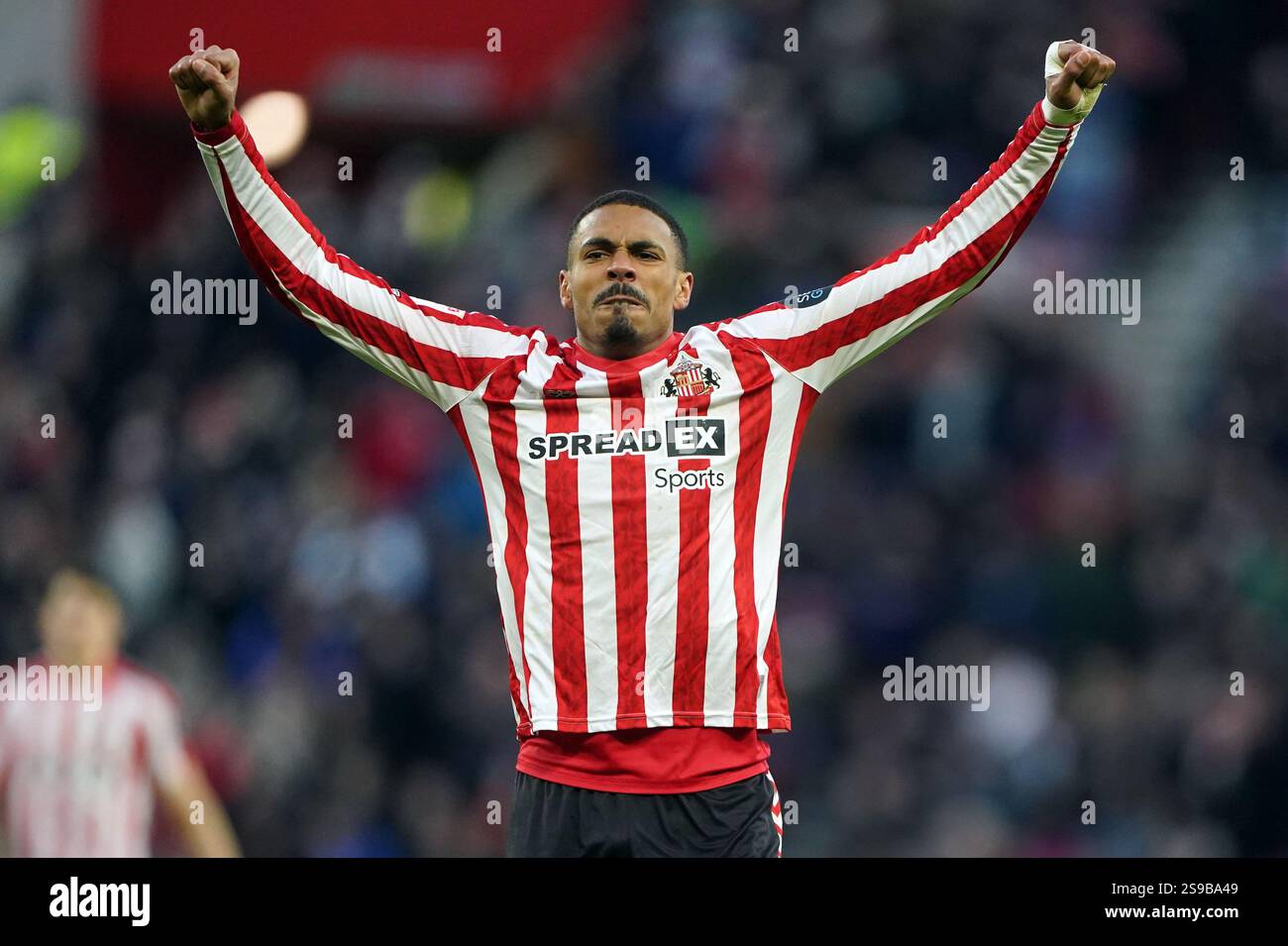 Sunderland's Wilson Isidor celebrates scoring their side's first goal
