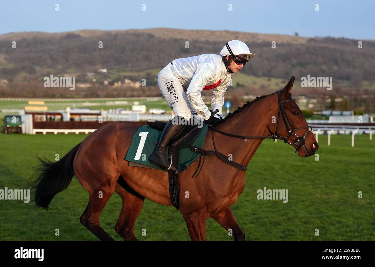 Bill Joyce ridden by jockey Jonjo O'Neill Jr before the Ais Novices