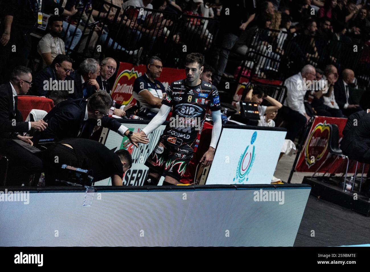 LOSER Agustin getting congratulations from the bench during Del Monte ...