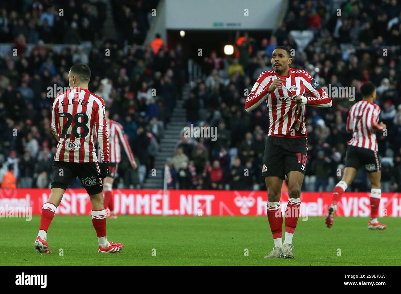 Sunderland's Wilson Isidor celebrates his goal during the Sky Bet