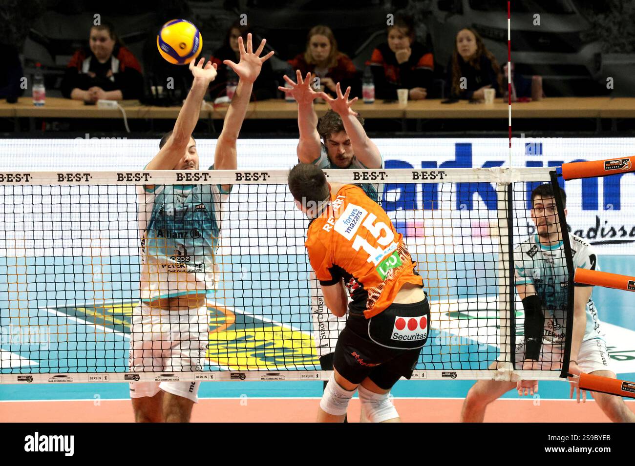 25.01.2025, Max-Schmeling-Halle, Berlin, DEU, DVV, 1.VBL, BR Volleys vs ...