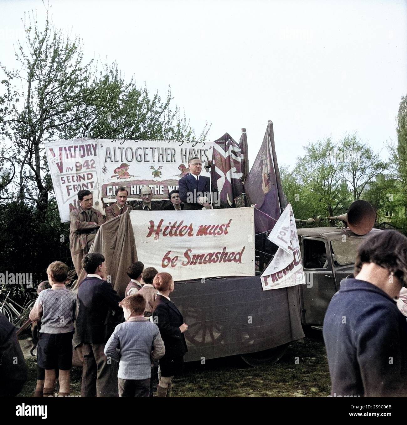 Nazi german banners hi-res stock photography and images - Alamy