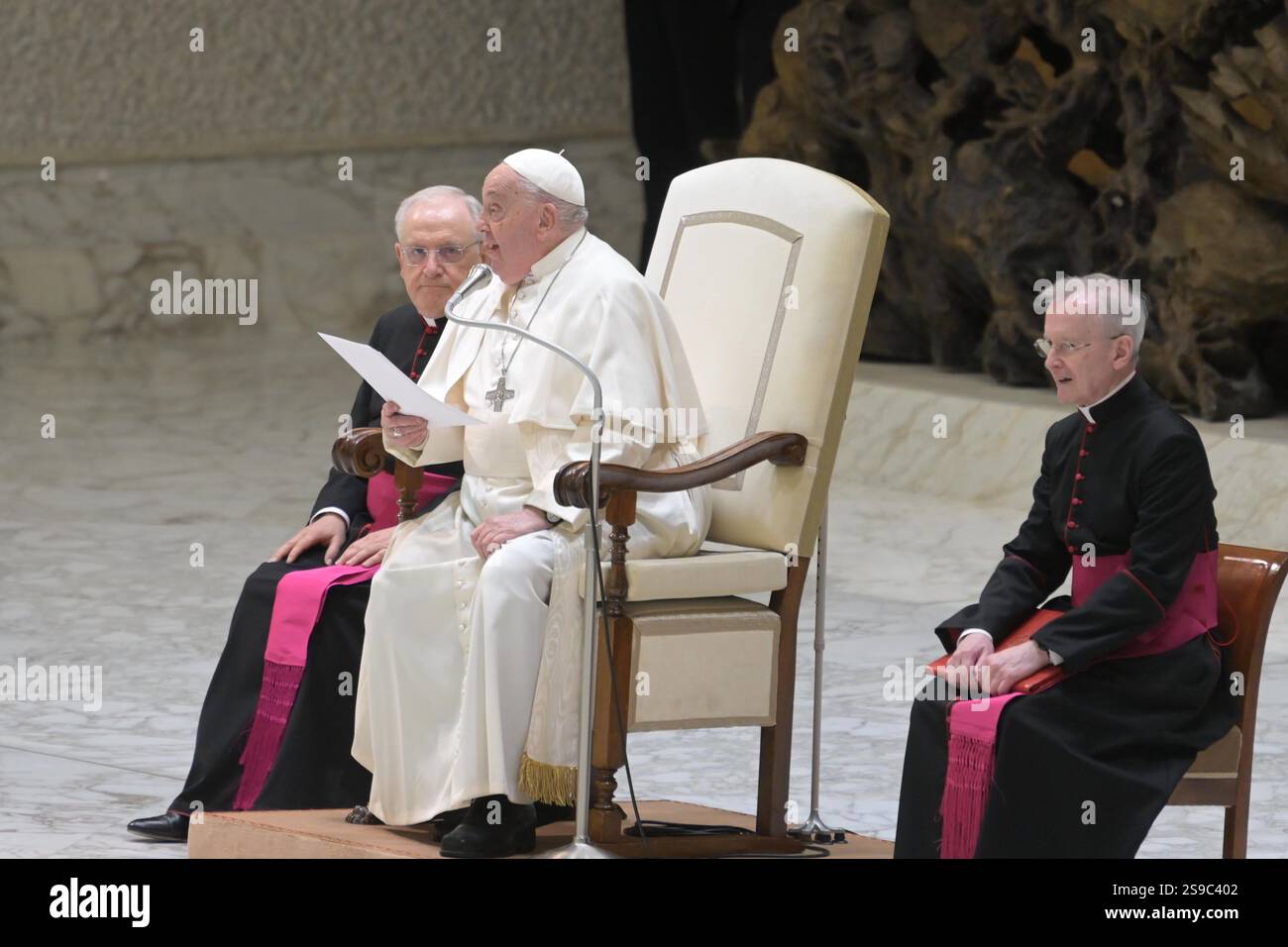 Father In Roma Aula Paolo VI, Roma, Italy, January 25, 2025, Jubilee of the World of ...