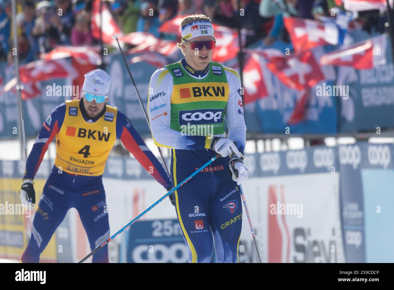 Edson Anger (SWE) during FIS Cross Country World Cup, Engadin ...