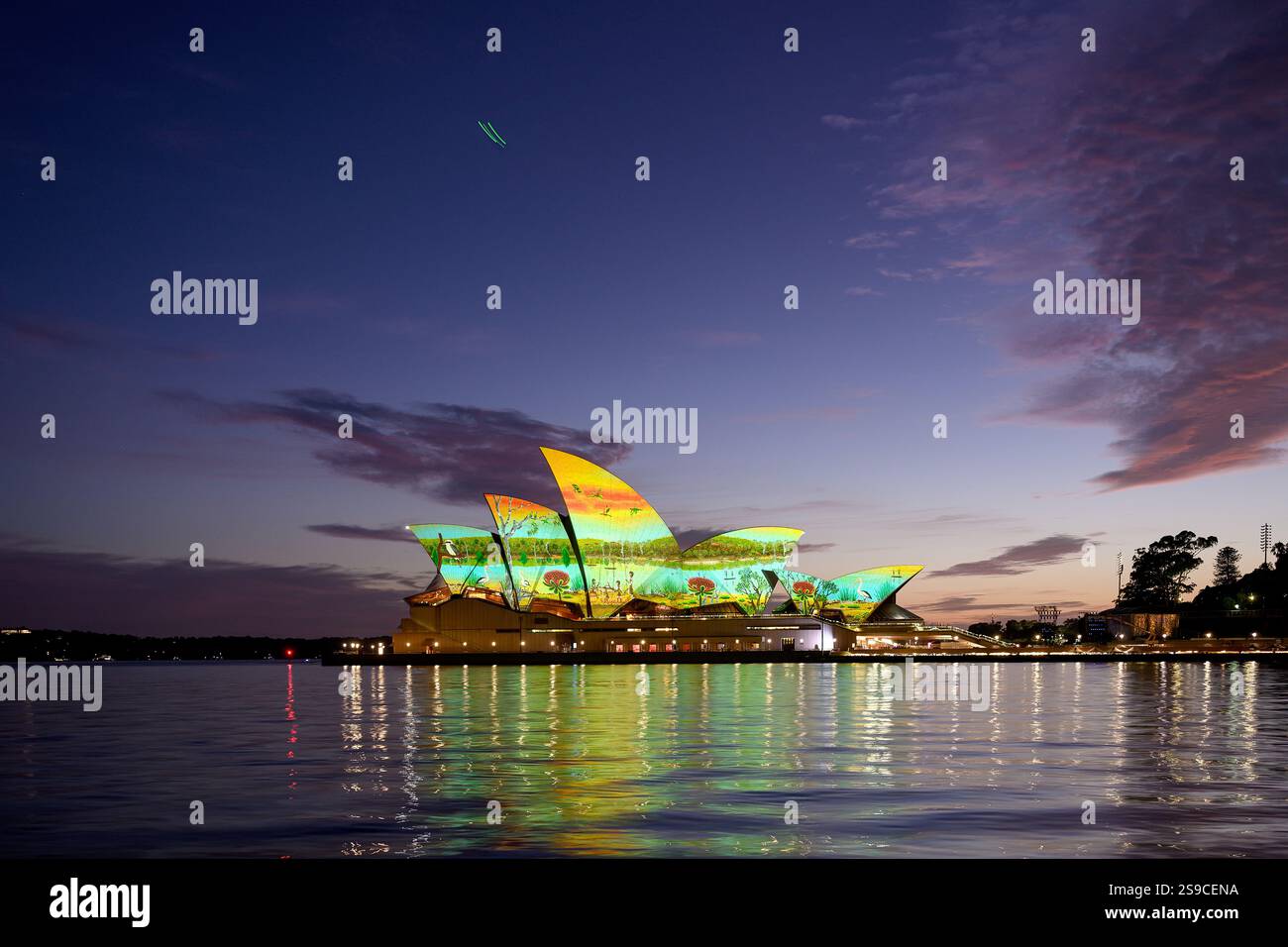 The Dawn Reflection on the Sydney Opera House at Australia Day 2025 ...