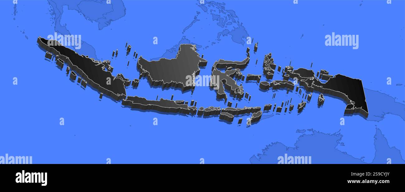 Indonesia symbols map background hi-res stock photography and images ...