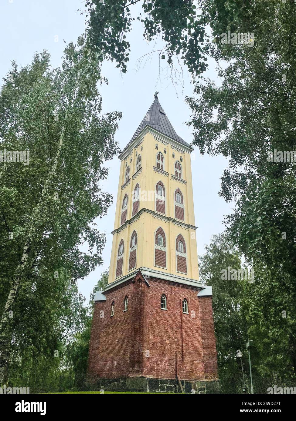 Church tower in Lappeenranta, Finland - Smartphone Captured Stock Image