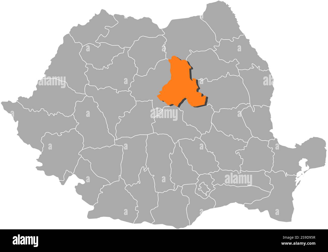 map-of-romania-with-the-provinces-harghita-is-highlighted-by-orange