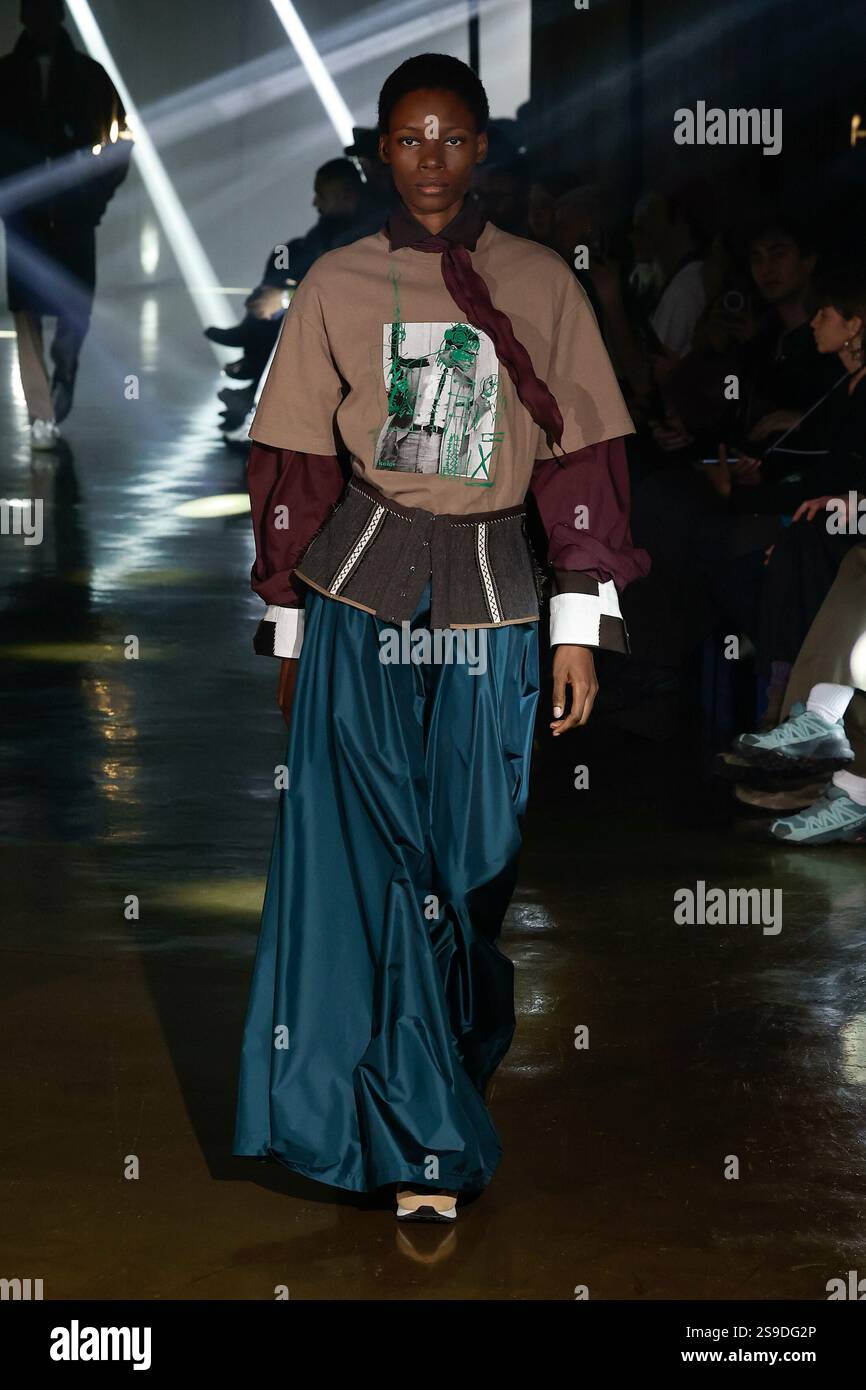 KOLOR Fall/Winter 20252026 runway during Paris Fashion Week Menswear