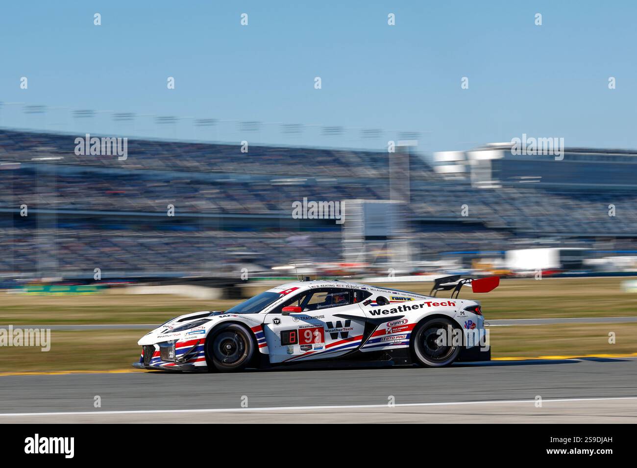 DAYTONA BEACH, FL - JANUARY 25: The #91 Trackhouse by TF Sport Corvette ...