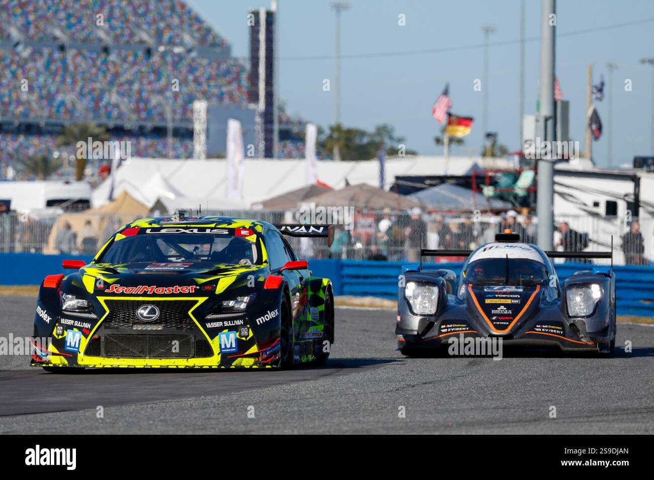 DAYTONA BEACH, FL - JANUARY 25: The #14 Vasser Sullivan Racing Lexus RC ...