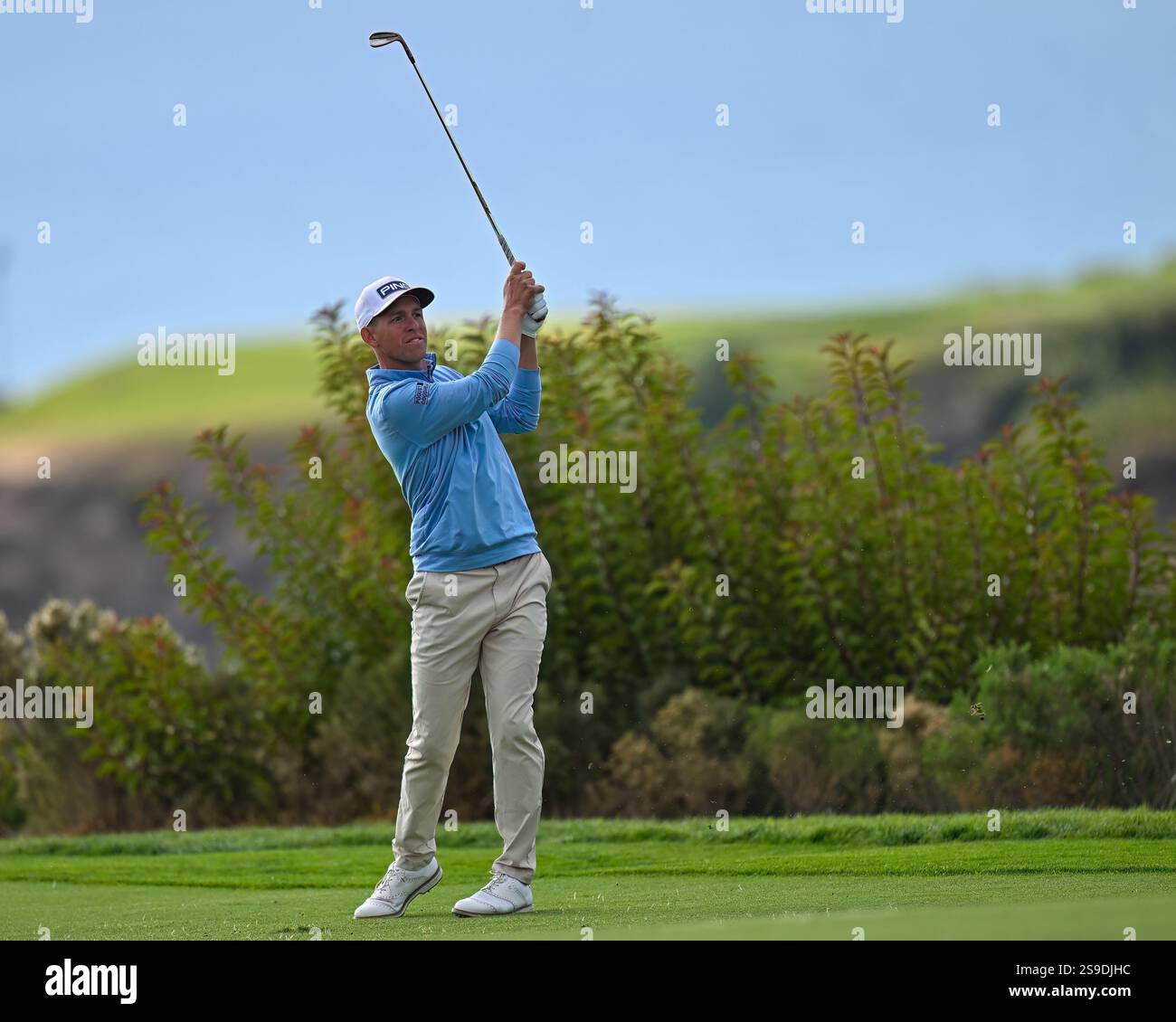 January 25, 2025 Sam Stevens on the 17th hole during the final round