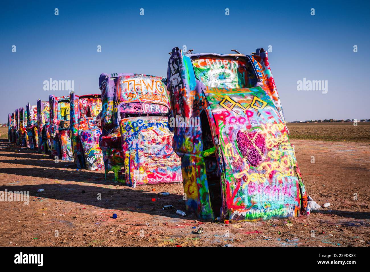 Amarillo, TX USA - October 9, 2020: Located along US Route 66 Texas ...