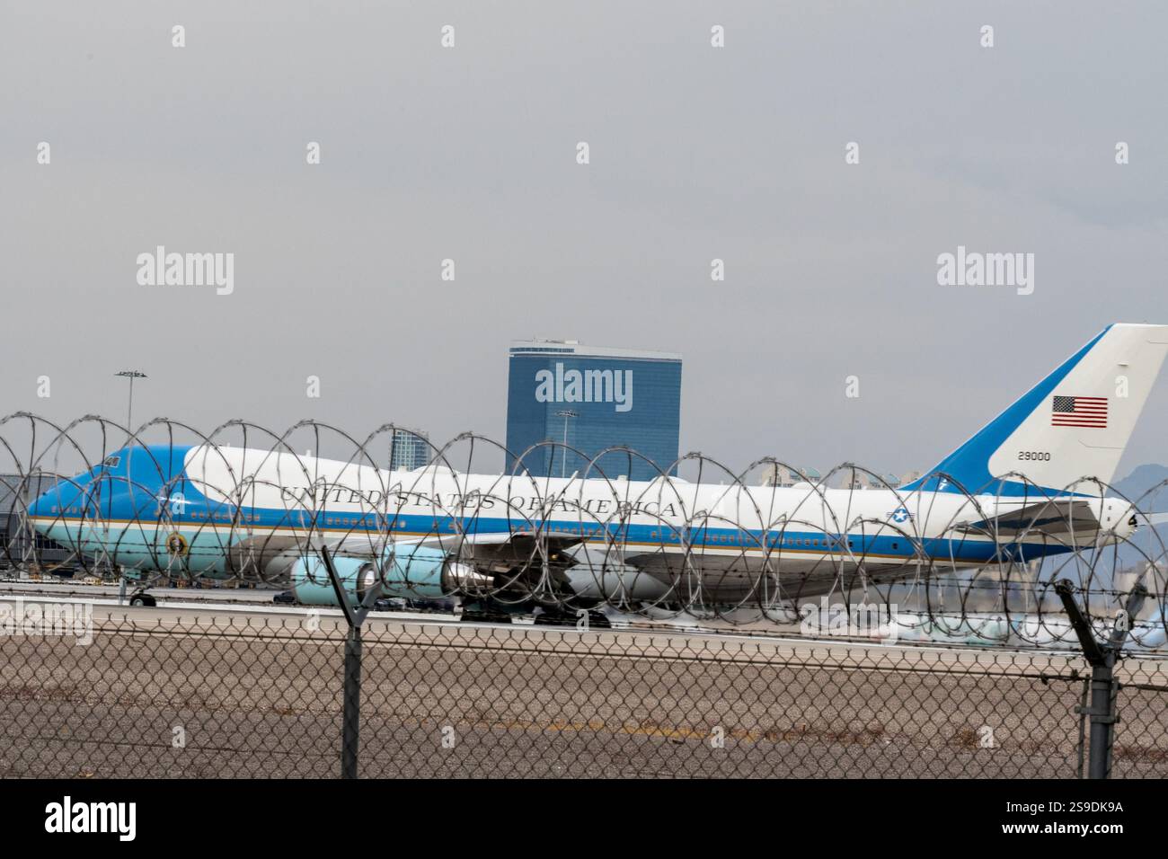 LAS VEGAS, NV - JANUARY 25: Air Force One Departs Harry Reid