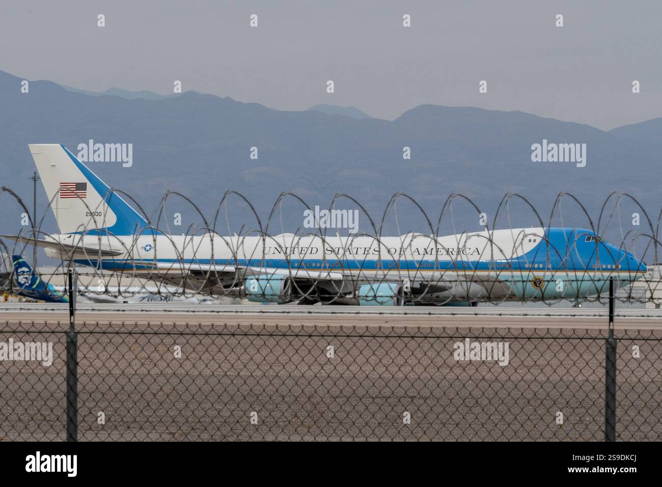 LAS VEGAS, NV - JANUARY 25: Air Force One Departs Harry Reid