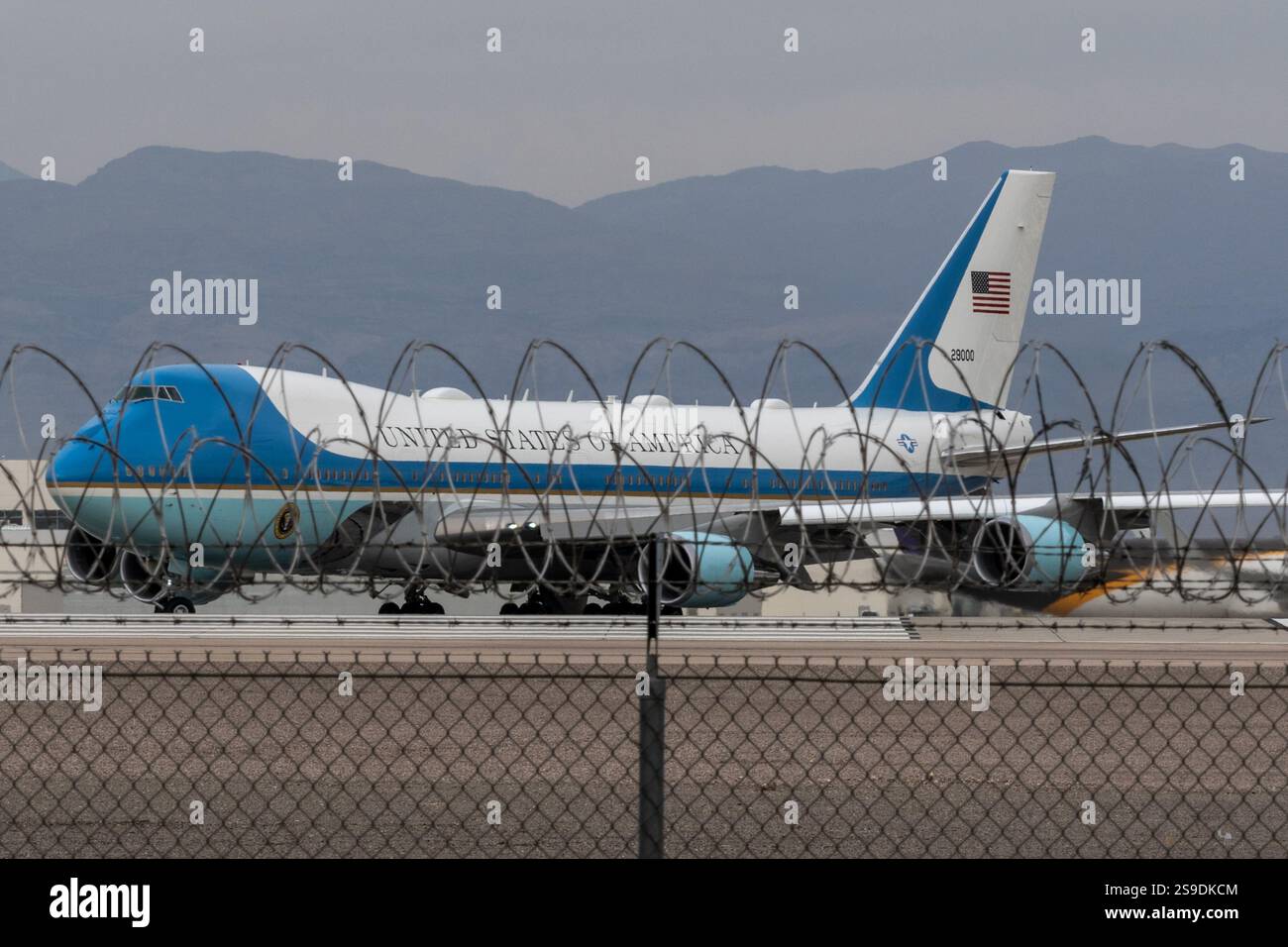 LAS VEGAS, NV - JANUARY 25: Air Force One Departs Harry Reid