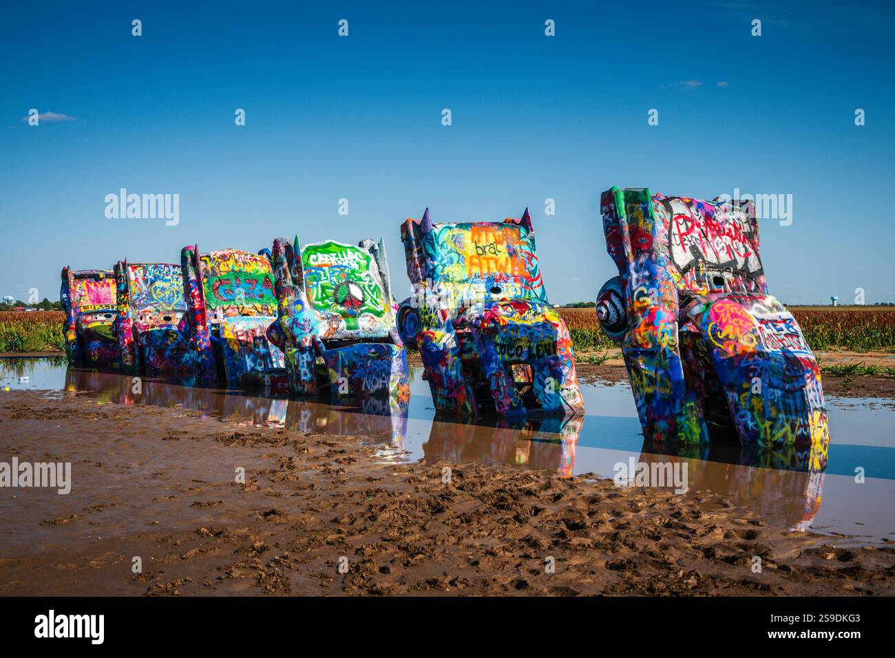 Amarillo, TX USA - August 31, 2024: Located along US Route 66 Texas ...