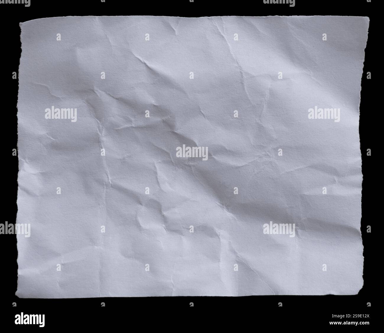 White paper on black background Stock Photo