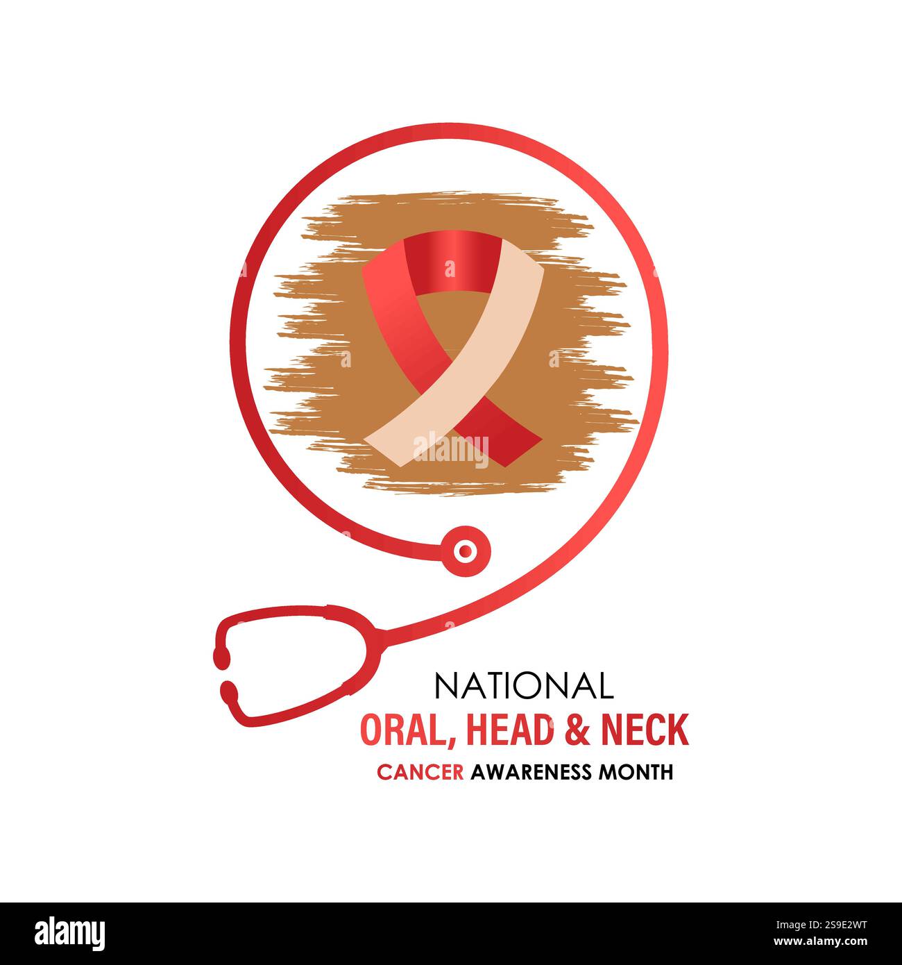 Head and Neck Cancer Awareness month is april Calligraphy Poster Vector ...
