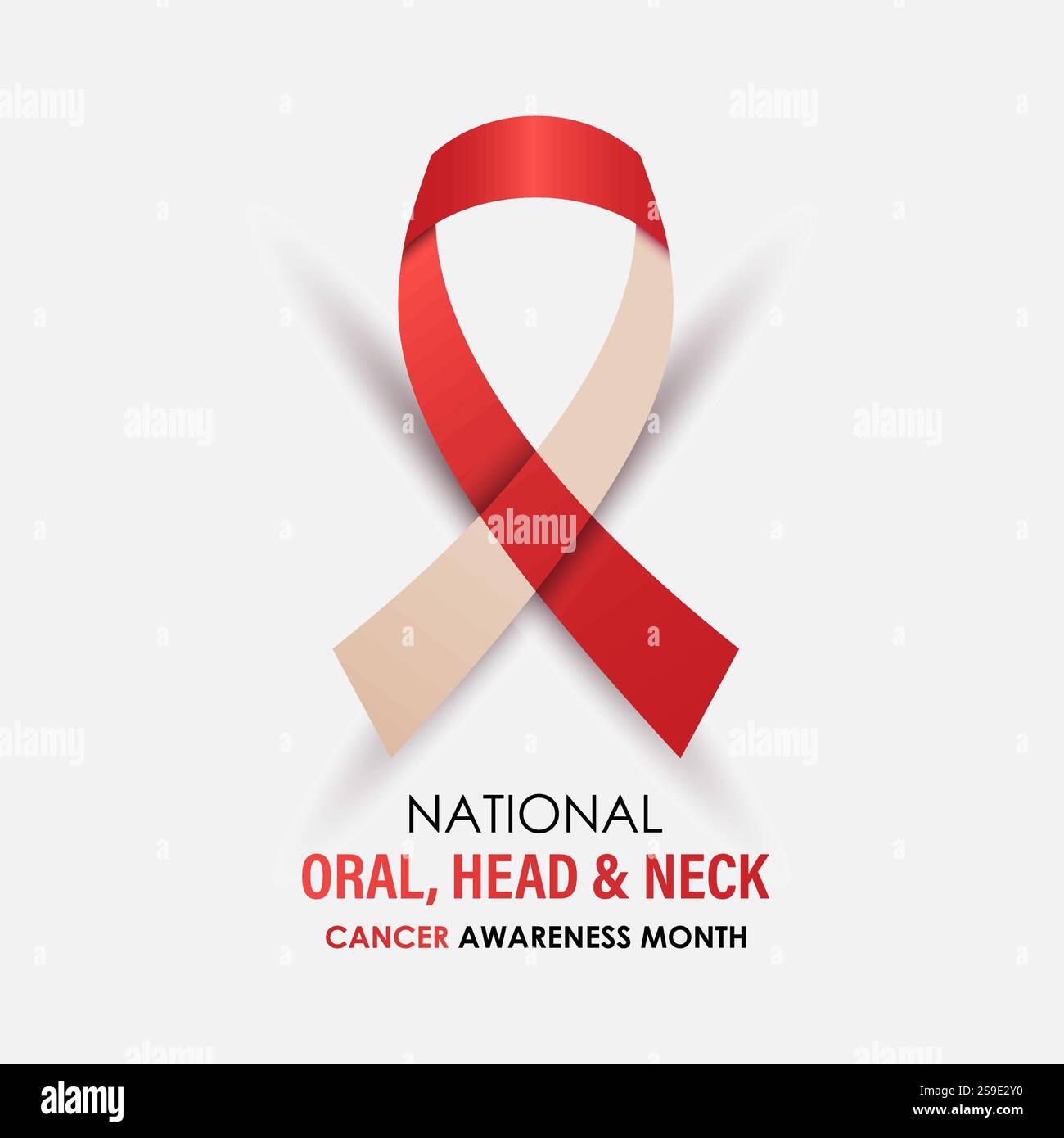 Head and Neck Cancer Awareness month is april Calligraphy Poster Vector ...