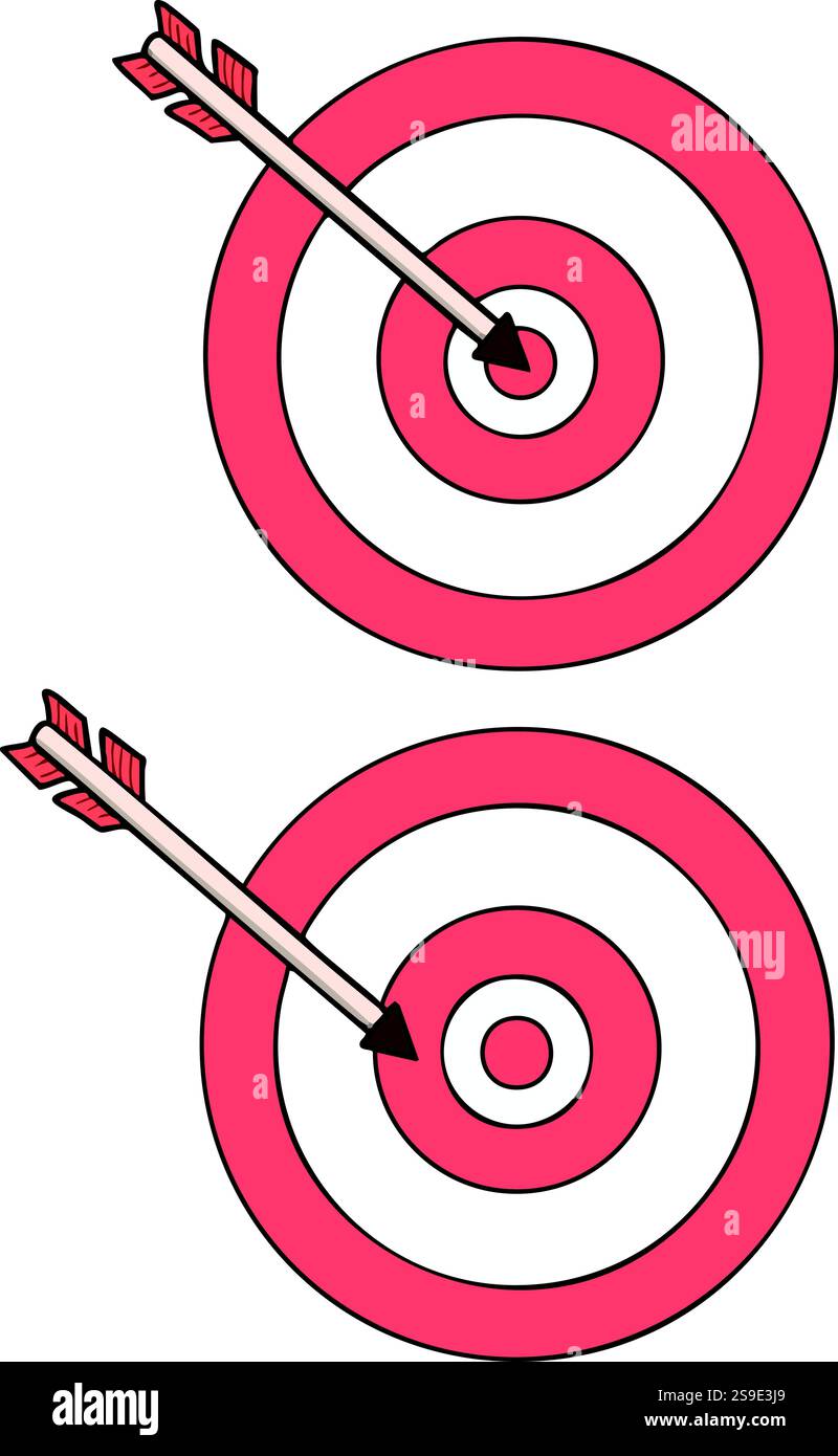Target goals icon vector illustration by garlic mystudio Stock Vector