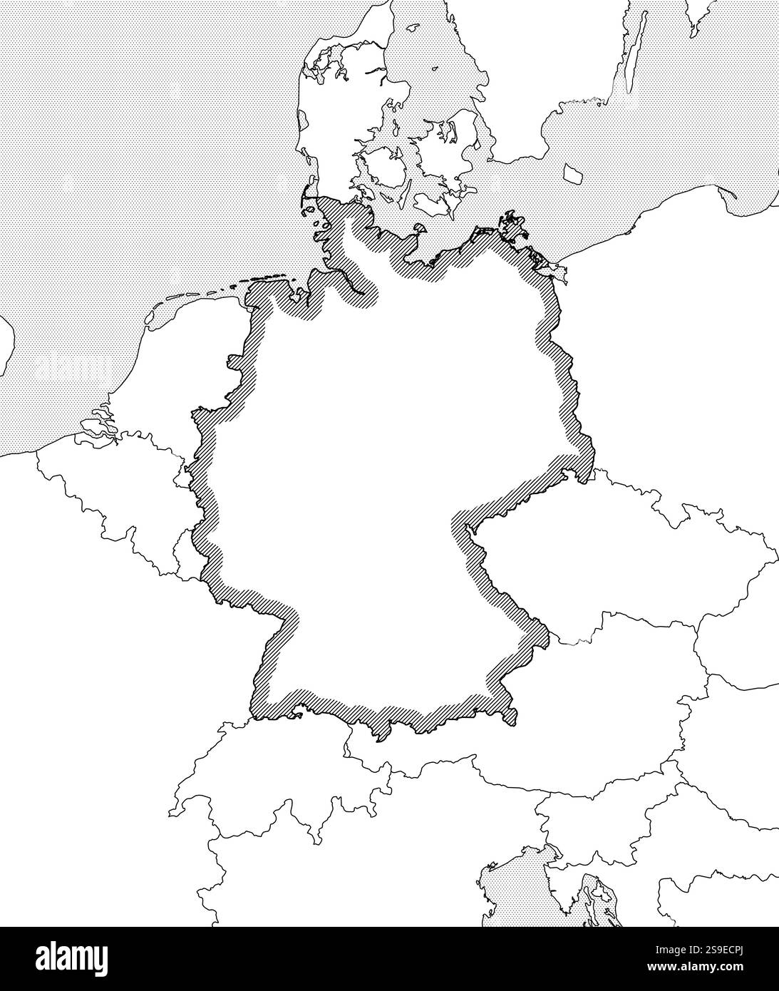Deutschland maps Black and White Stock Photos & Images Alamy