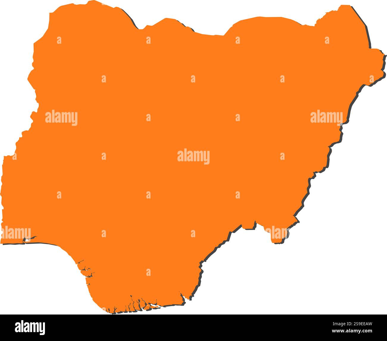 Nigeria country in west Stock Vector Images - Alamy