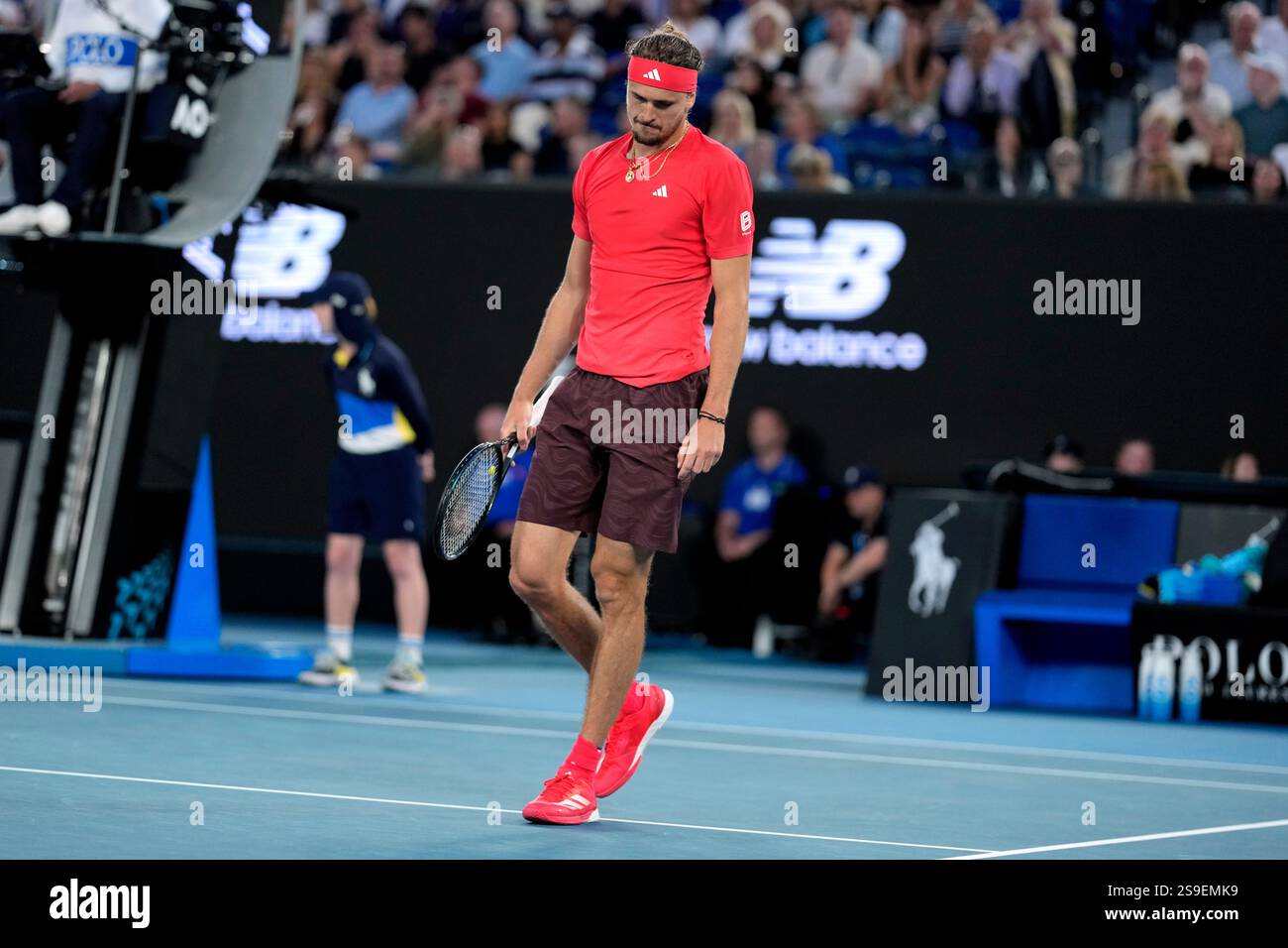Alexander Zverev of Germany reacts during the men's singles final