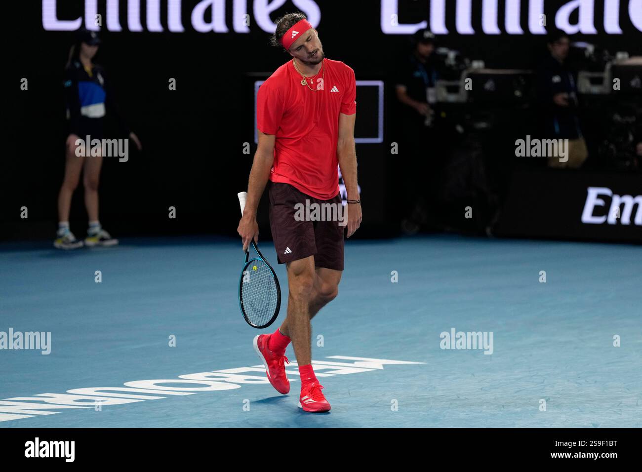 Alexander Zverev of Germany reacts during the men's singles final