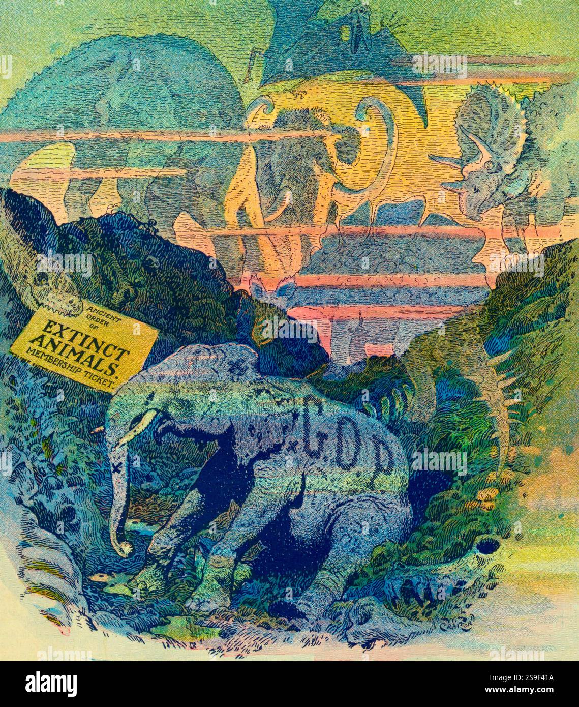 Will Crawford - Extinct Animals Stock Photo