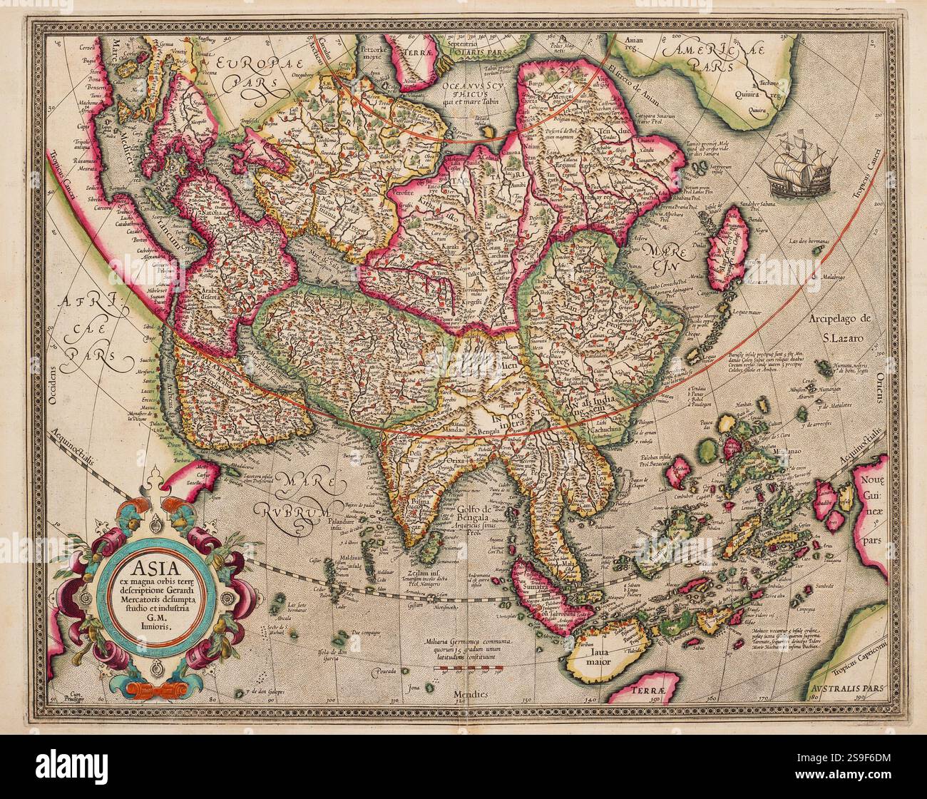 Asia map 17th hi-res stock photography and images - Alamy