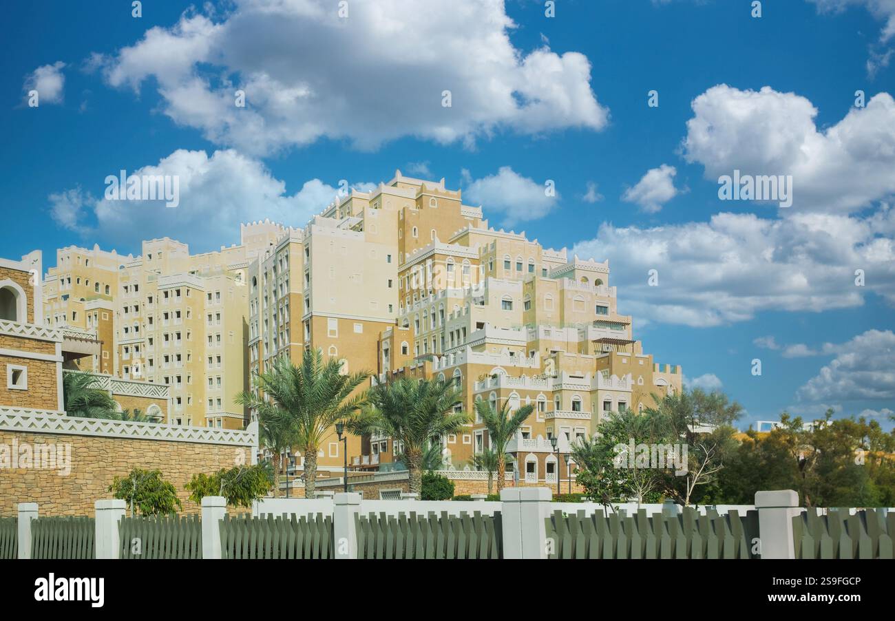 A traditional Arabian villa on the Palm Jumeirah. The Palm Jumeirah is ...