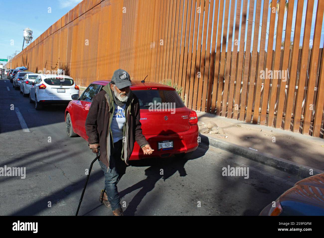 Mexicali, Mexico, January 25 2025 The Mexican border town of Mexicali ...
