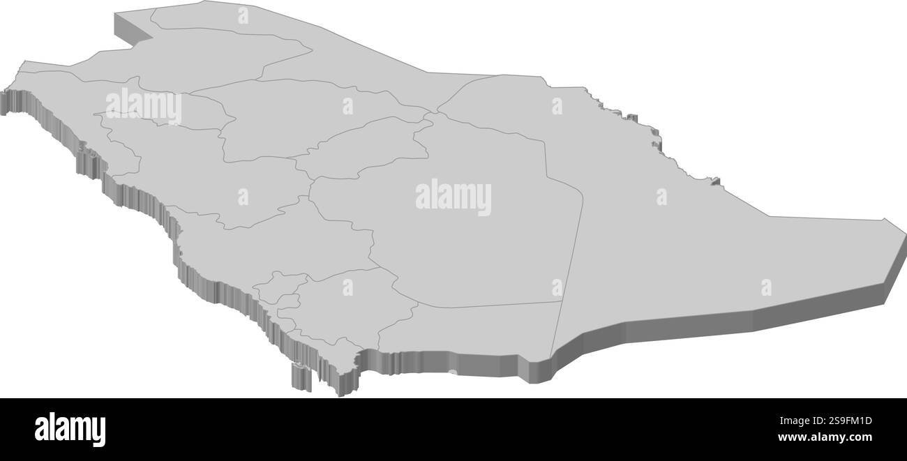 Vectors 3d map saudi arabia hi-res stock photography and images - Alamy