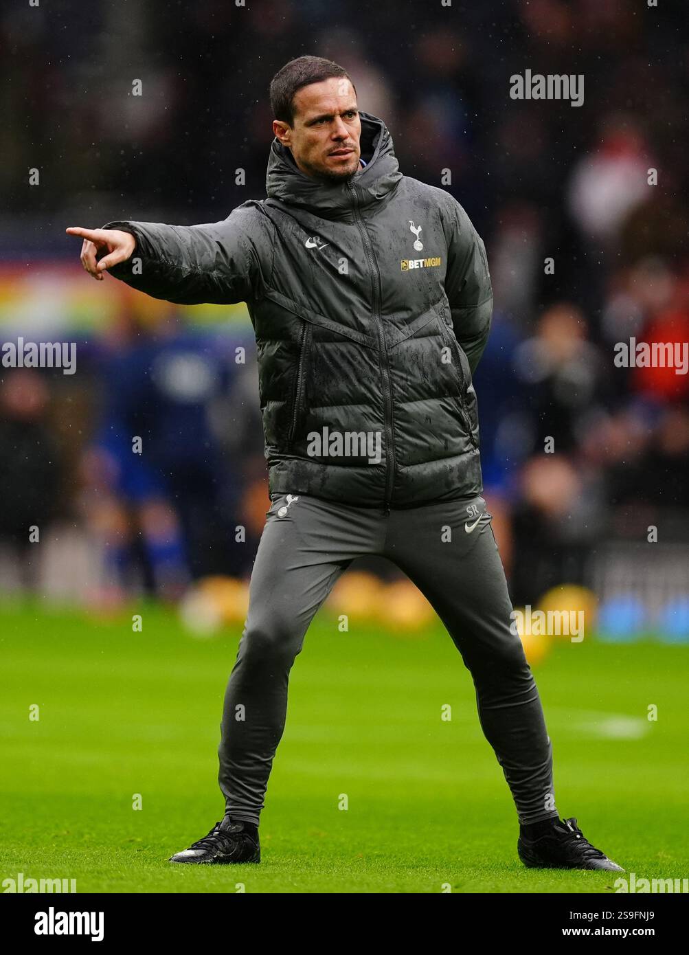 Tottenham Hotspur assistant coach Sergio Raimundo before the Premier ...