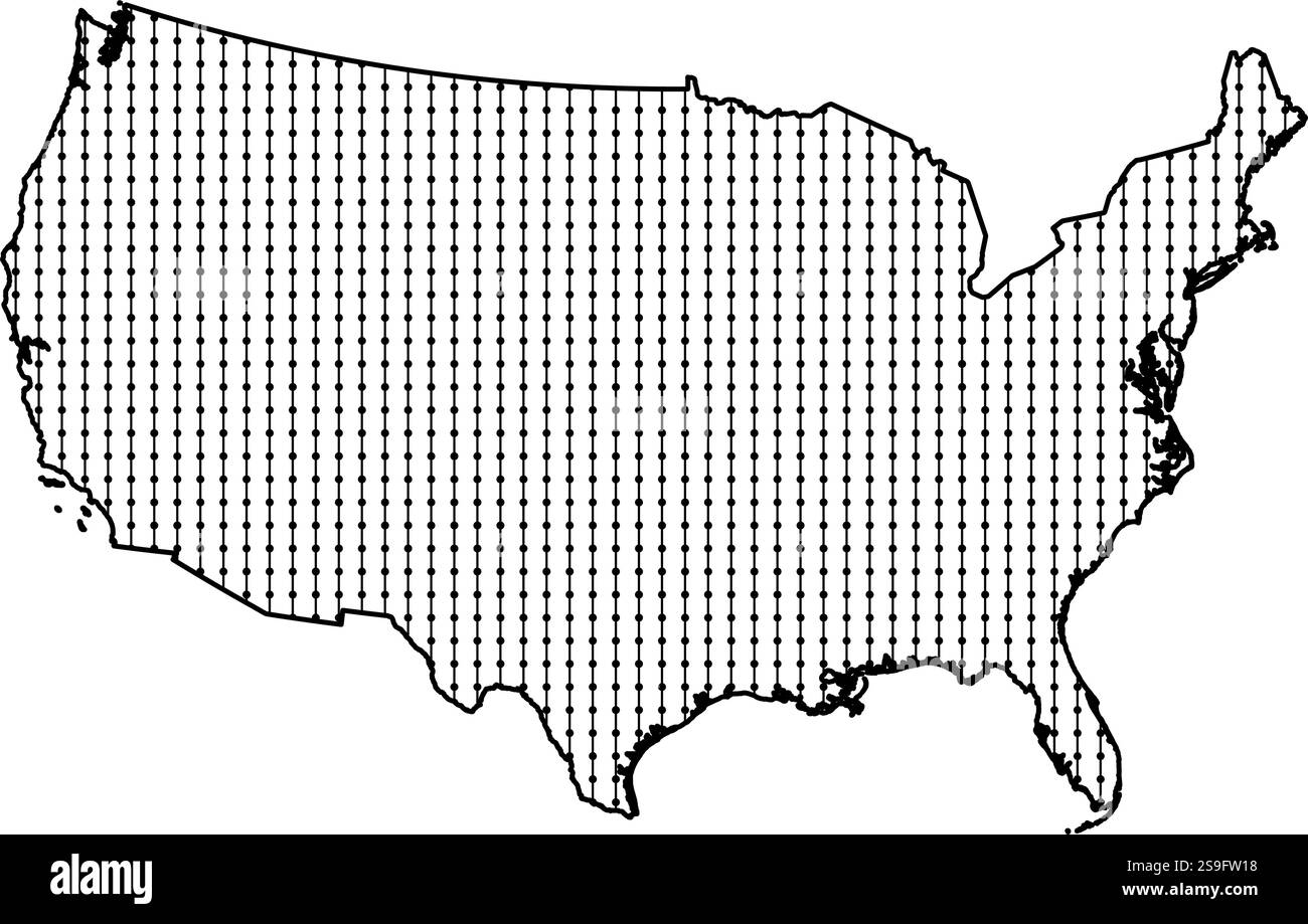 Map of United States, shaded Stock Vector Image & Art - Alamy
