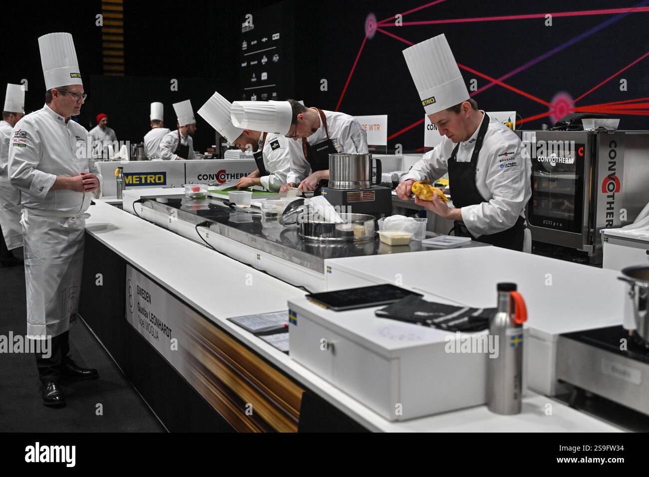 Team Sweden attending the Bocuse D Or Finale ahead of SIRHA in Lyon