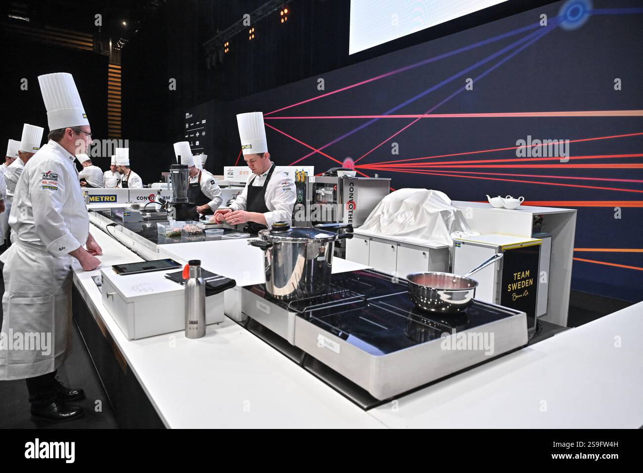 Team Sweden attending the Bocuse D Or Finale ahead of SIRHA in Lyon
