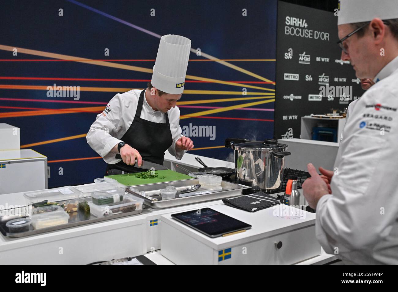 Team Sweden attending the Bocuse D Or Finale ahead of SIRHA in Lyon