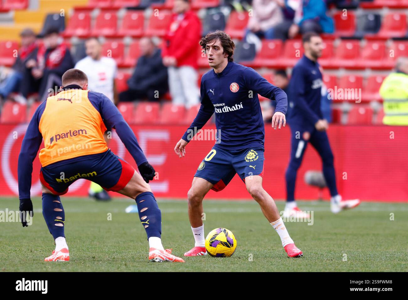 Bryan Gil of Girona FC warms up during the Spanish League, LaLiga EA ...