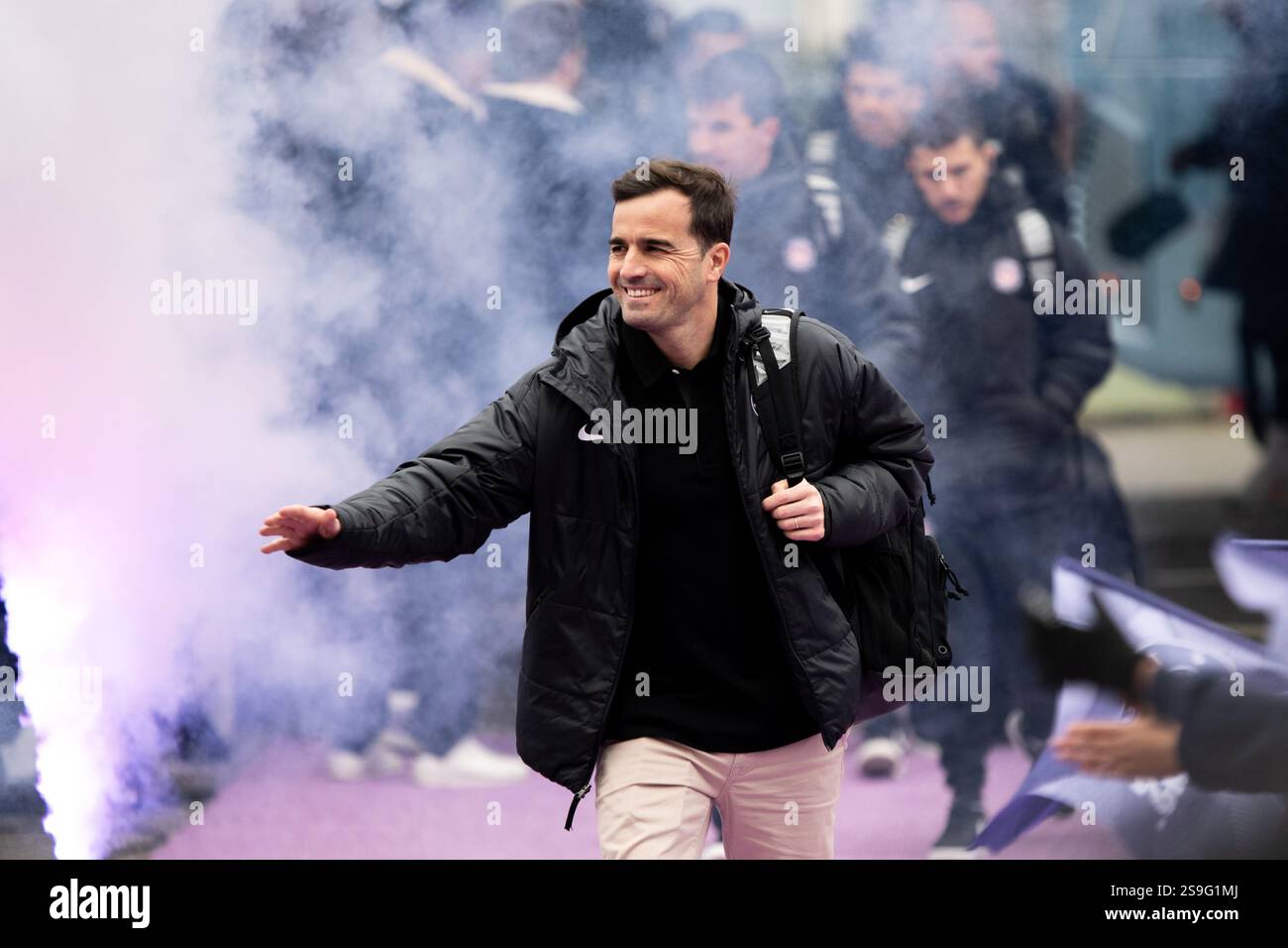 Carles Martinez Novell Of Toulouse Before The French Ligue Carles Martinez Novell Of Toulouse Before The French Ligue 1 Football Match Between Toulouse Fc And Montpellier Hsc On 26 January 2025 At Stadium In Toulouse France Photo Nathan Barange Dppi Credit Dppi Mediaalamy Live News 2S9G1MJ 