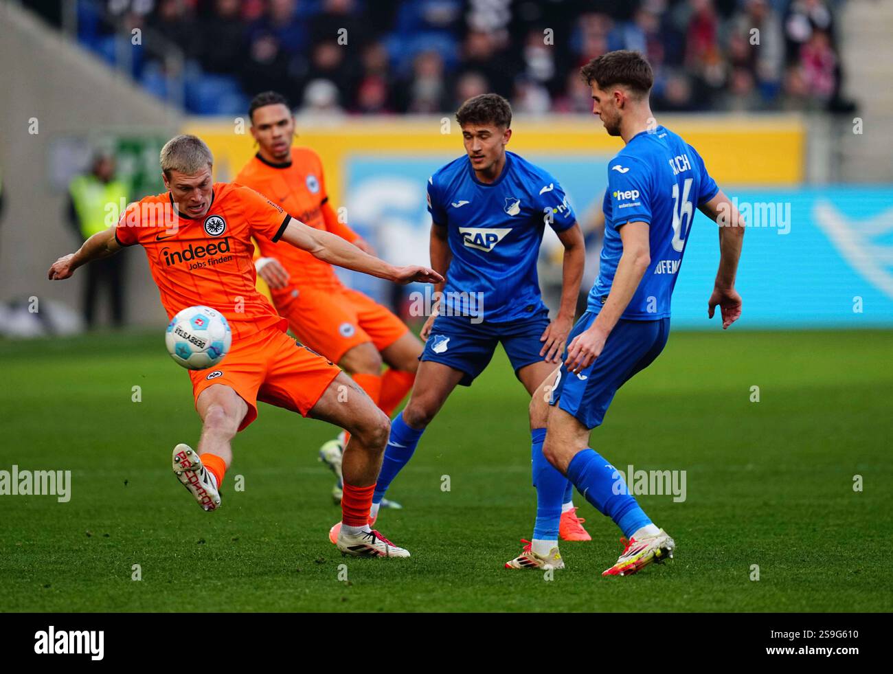 January 26 2025 Rasmus Kristensen (Eintracht Frankfurt) and Anton