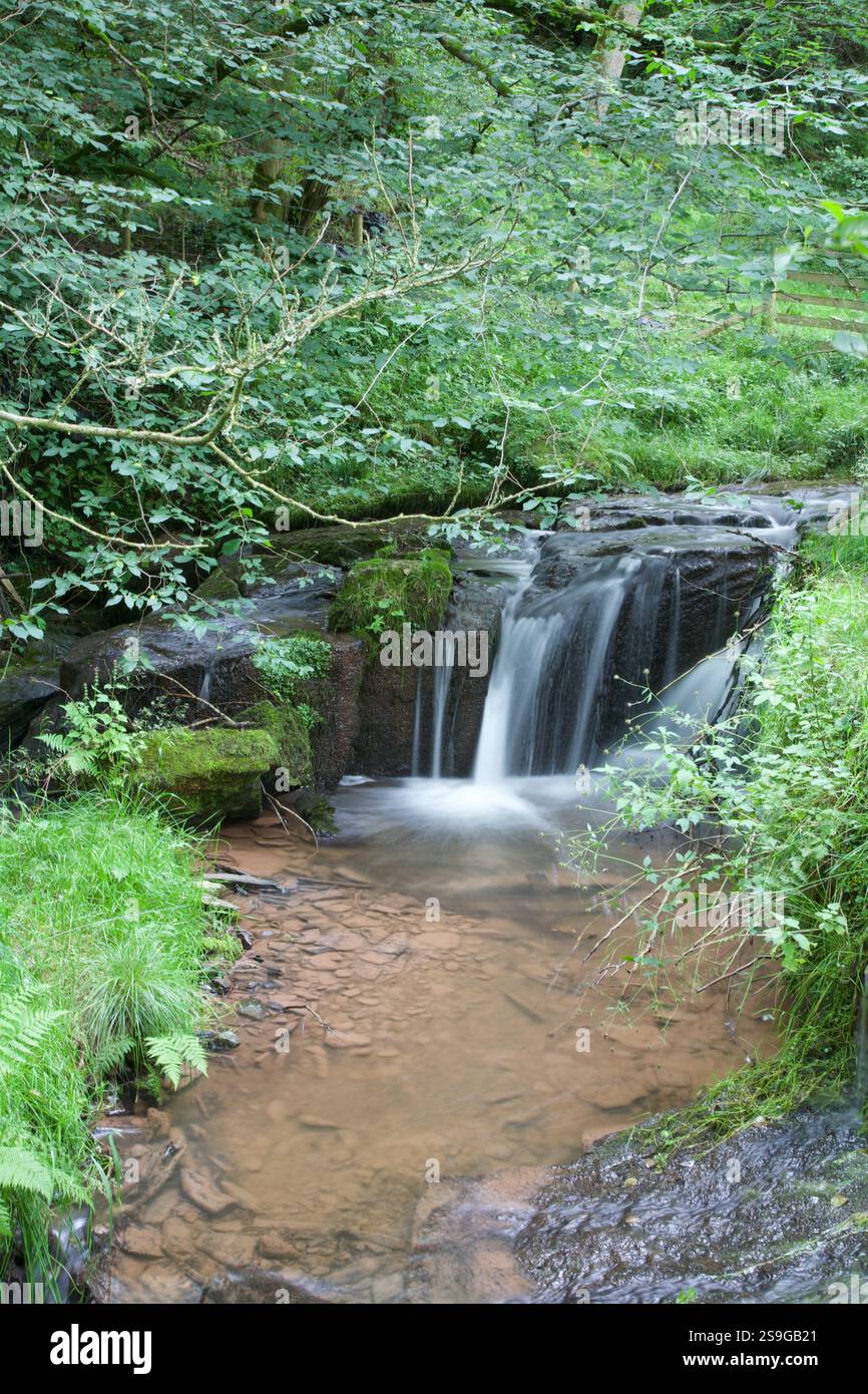Idyllic scene small waterfall hi-res stock photography and images - Alamy