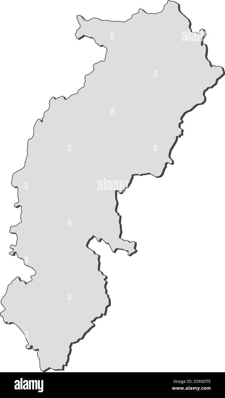 Political map chhattisgarh hi-res stock photography and images - Alamy