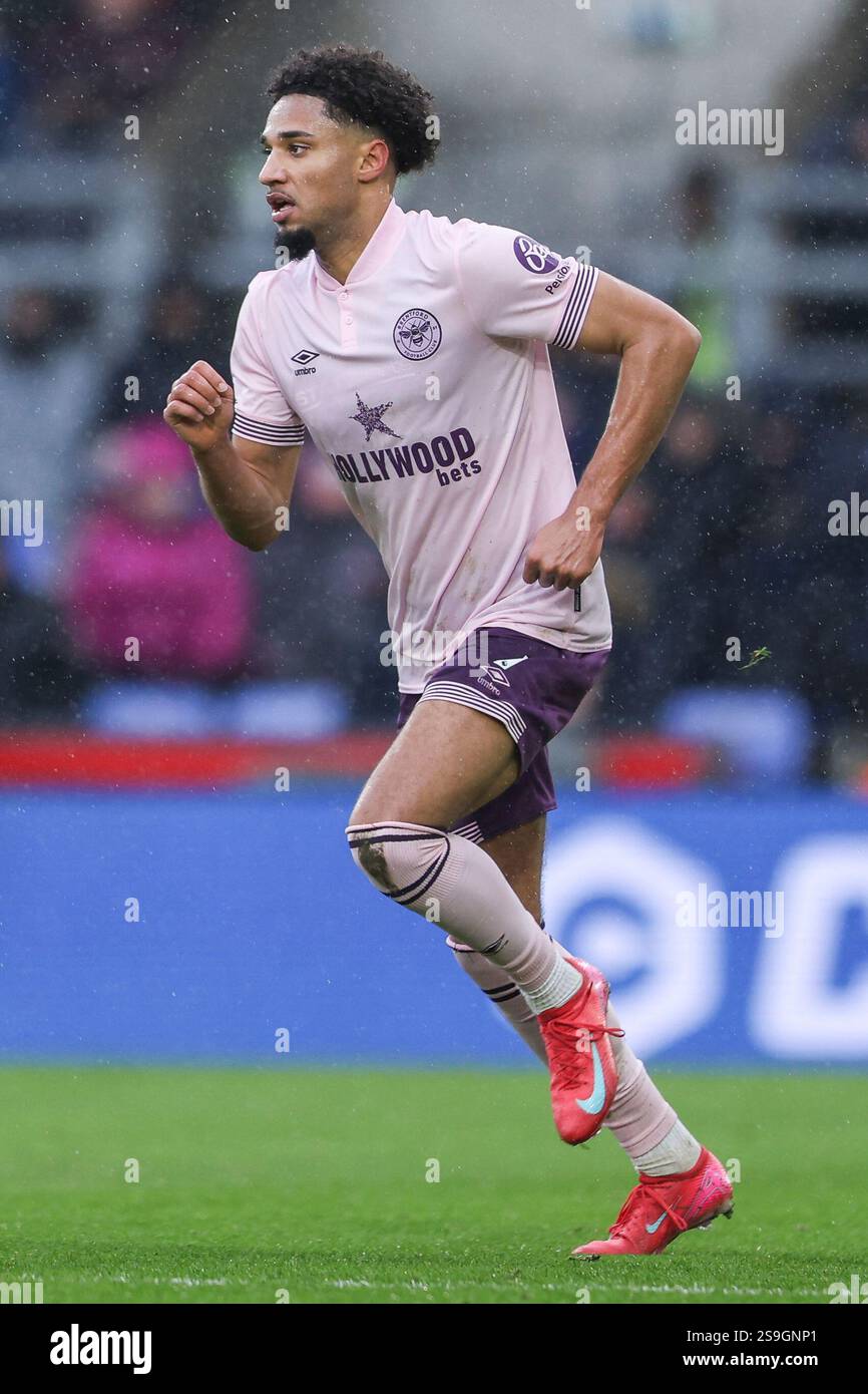 26th January 2025; Selhurst Park, Selhurst, London, England;  Premier League Football, Crystal Palace versus Brentford; Kevin Schade of Brentford Stock Photo