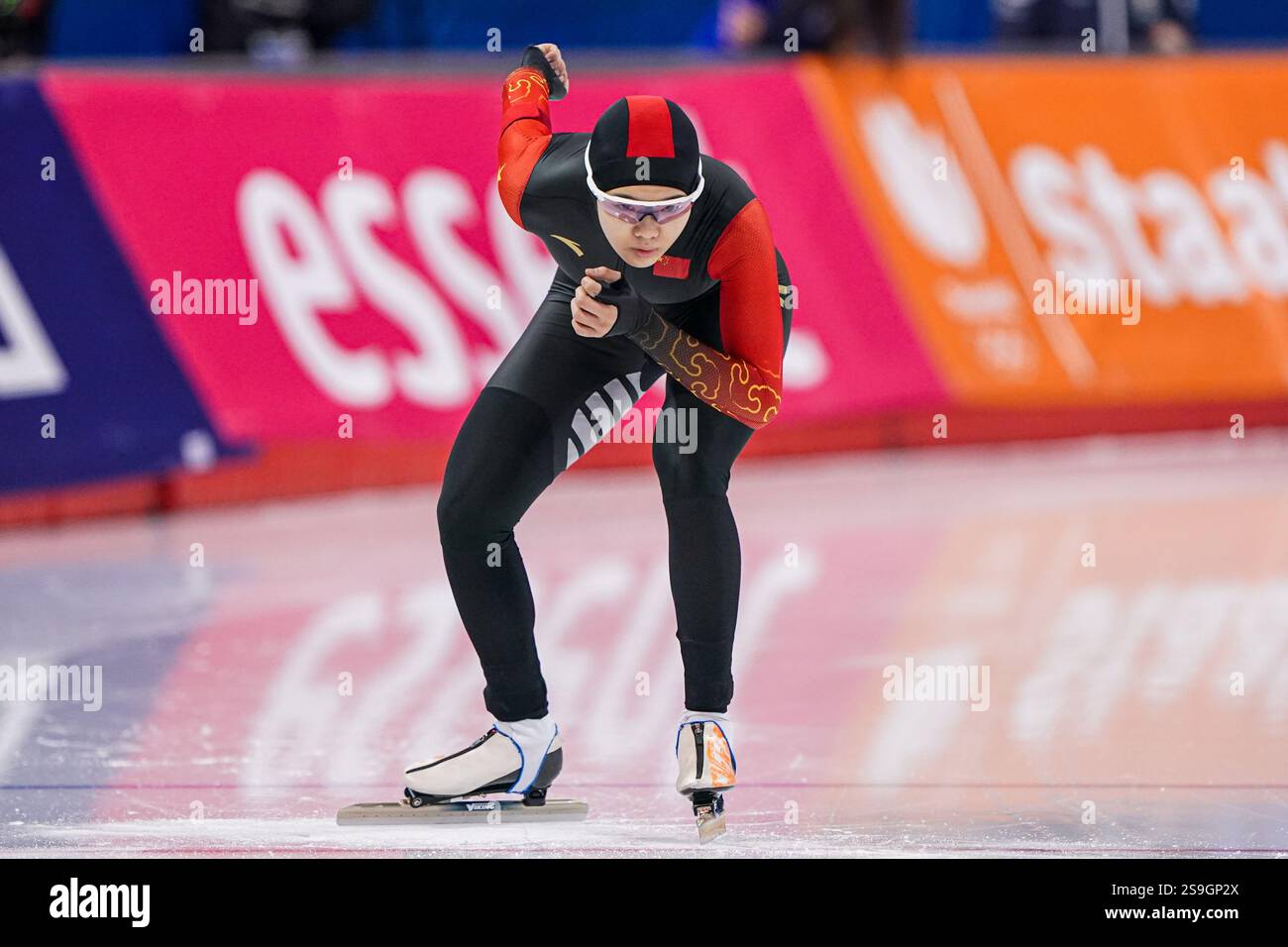 CALGARY, CANADA - JANUARY 26: Shihui Yu of China competing during the ...